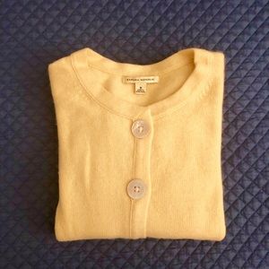 angora rabbit hair and lambs wool yellow sweater